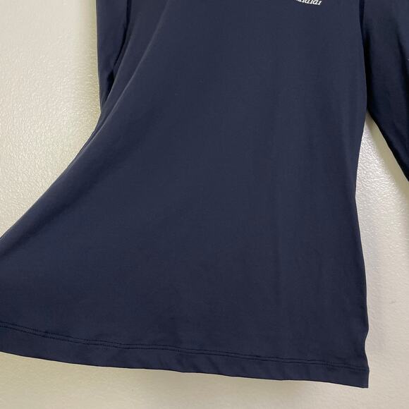 James Perse Malibu Swim Shirt Rash Guard Womens Size 3 Navy White Hawaii Beach - Picture 7 of 11